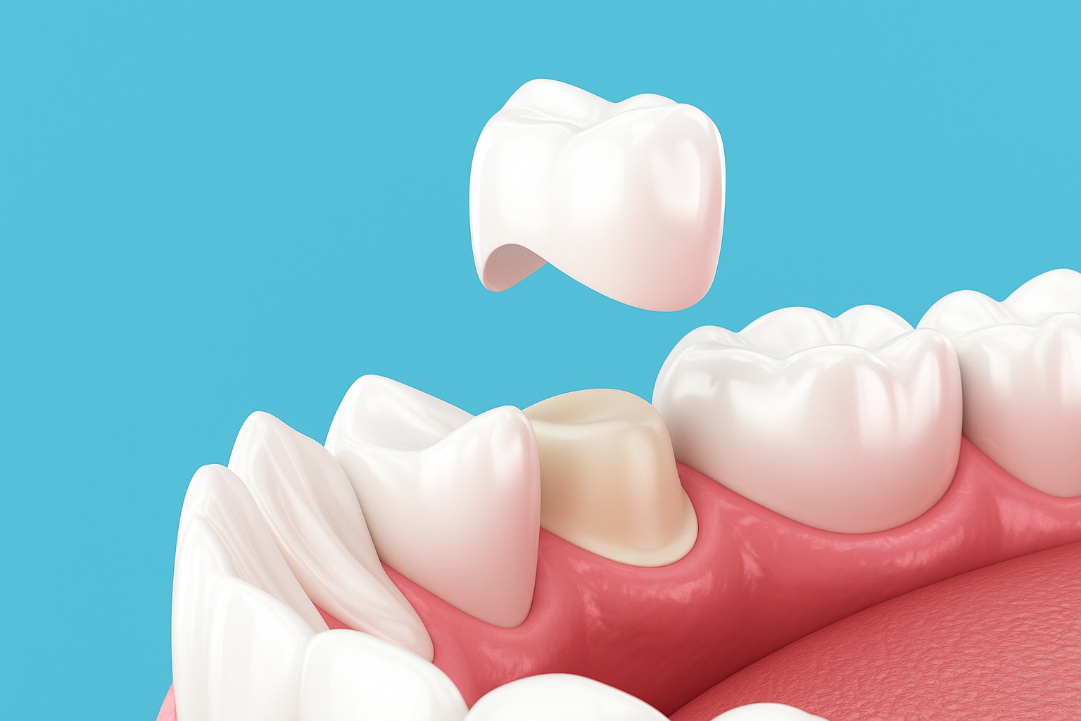A natural-looking dental crown